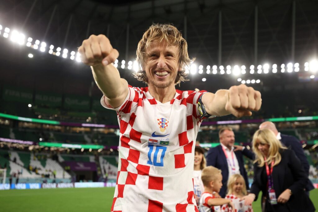 Performance de Luka Modric face au Brésil